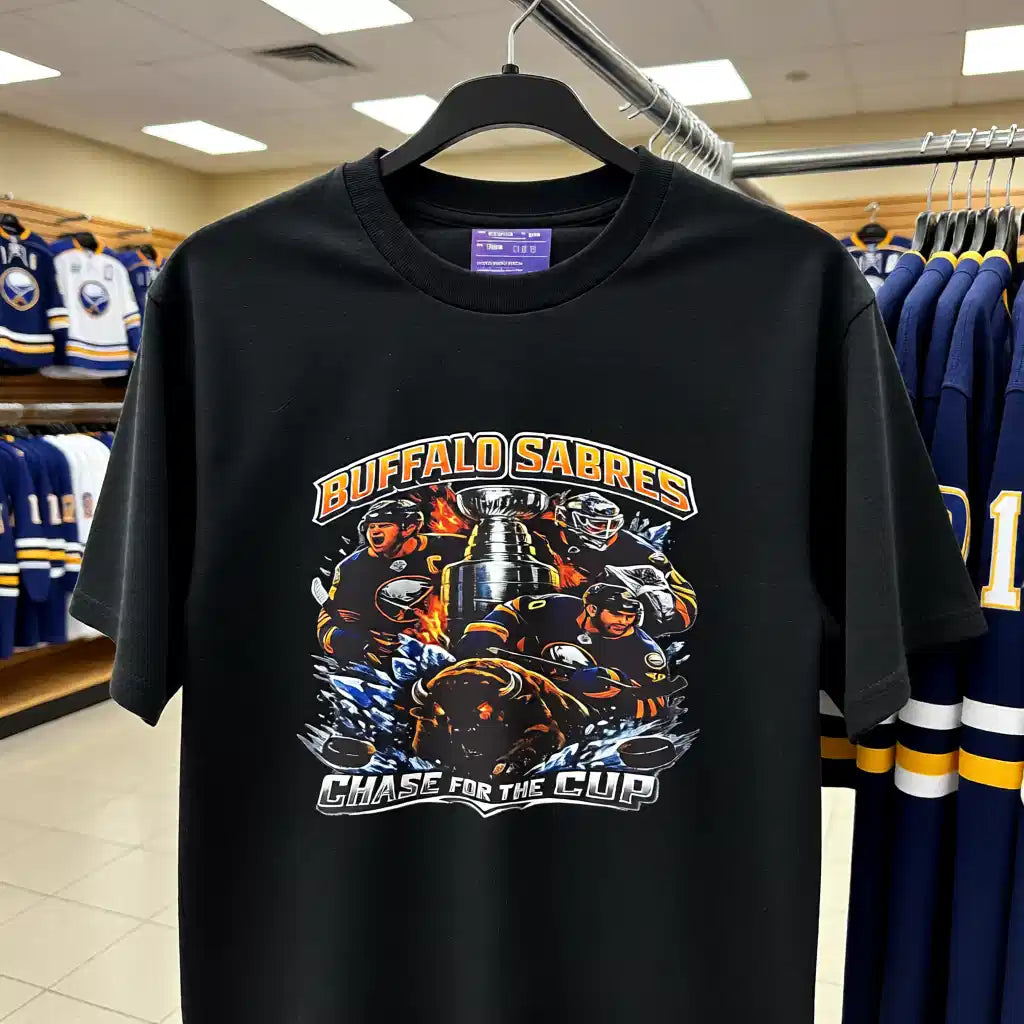 Buffalo Sabres shirt, Sabres t-shirt, NHL fan apparel, hockey graphic tee, Buffalo hockey shirt, Chase for the Cup shirt, Sabres fan gear, NHL merchandise, hockey fan g