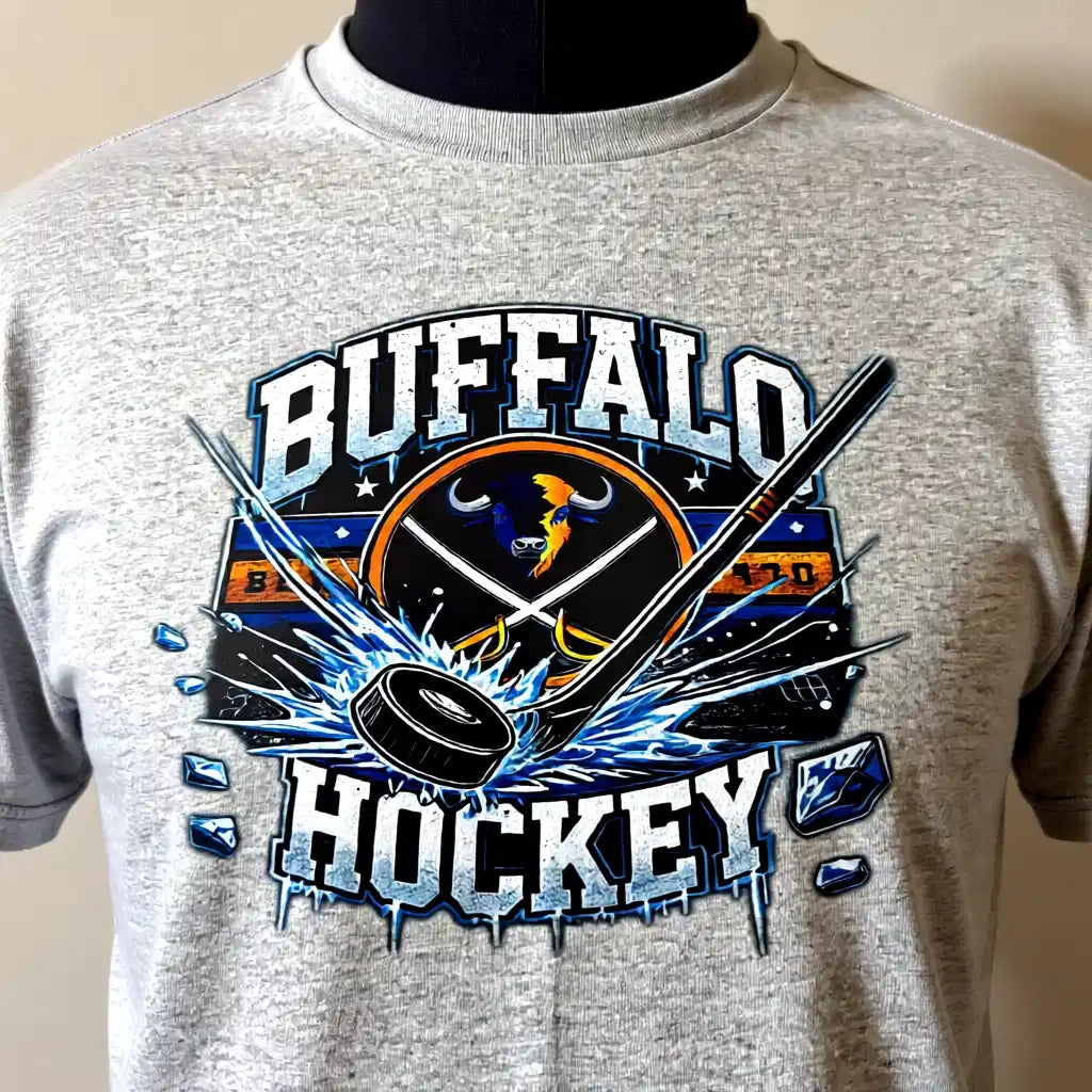 Buffalo Hockey Graphic Tee | Ice Hockey Fan Shirt | Buffalo Sports Apparel