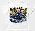 Let’s Go Buffalo Hockey T-Shirt – Bold Buffalo Fan Graphic Tee