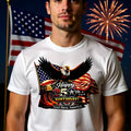 American 250th Birthday Eagle Patriotic T-Shirt – God Bless America 1776–2026 Tee