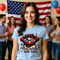 Red, White & Moo Patriotic Highland Cow Tee