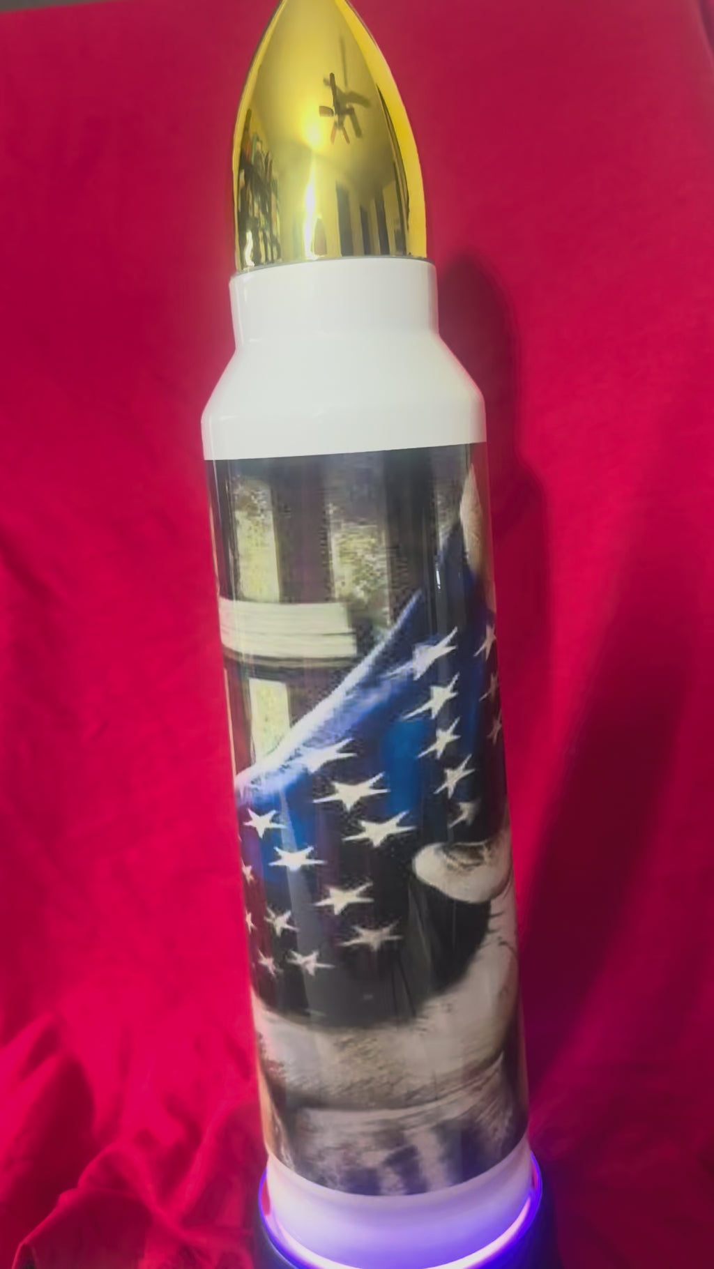 God and Country Water Bottle